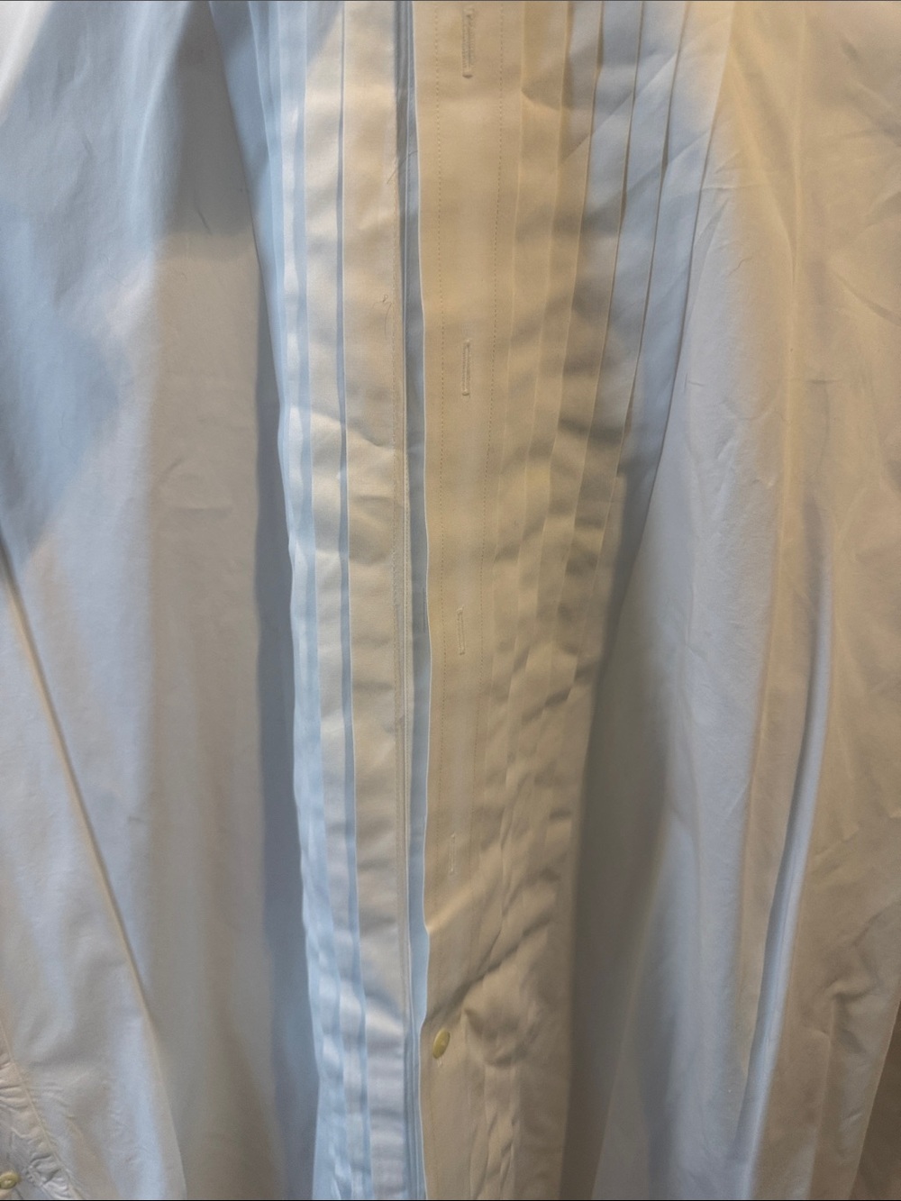 Jos A. Banks Classic White Pleated Front Men's Dress Shirt - Picture 5 of 5